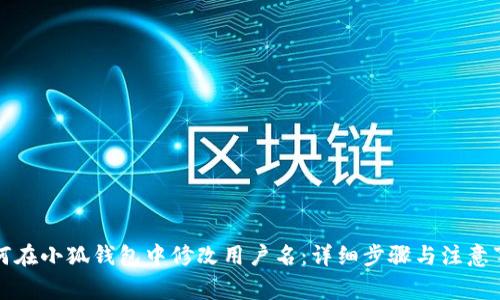 如何在小狐钱包中修改用户名：详细步骤与注意事项